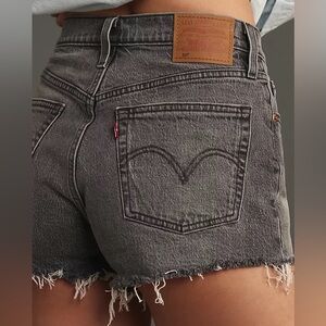 NWT Levi's 501 Original Cutoff Denim Black High Rise Shorts Womens Size 29